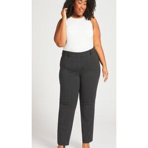 BETABRAND Straight-Leg Classic Dress Pant Yoga Pant (Charcoal)  3X NWOT